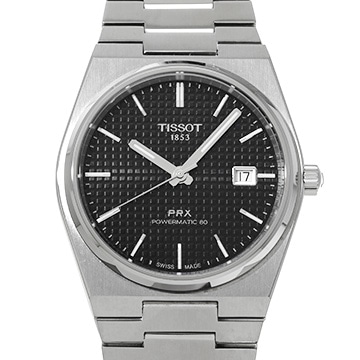 ティソ PRX パワーマティック 80 T137.407.11.051.00 ブラック メンズ 時計 【中古】【wristwatch】