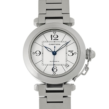 カルティエ パシャC W31074M7 ホワイト ユニセックス 時計 【中古】【wristwatch】