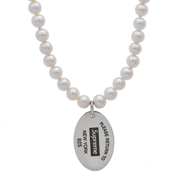 ティファニー リターントゥ パール ネックレス シュプリームコラボ シルバー シルバー925 ユニセックス ジュエリー 【中古】【jewelry】