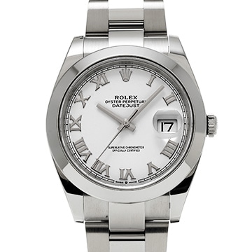 ロレックス デイトジャスト 41 126300 ホワイト メンズ 時計 【中古】【wristwatch】