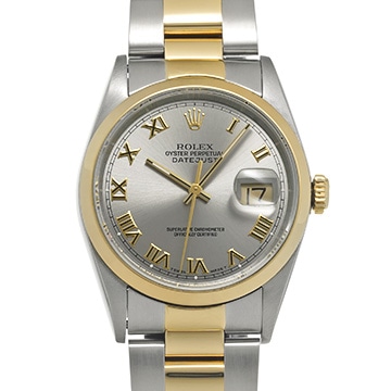 ロレックス デイトジャスト 16203 グレー メンズ 時計 【中古】【wristwatch】