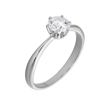 タサキ ソリティア リング ダイヤ 0.43ct シルバー Pt900プラチナ レディース ジュエリー 【中古】【jewelry】
