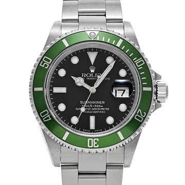 ロレックス サブマリーナー 16610LV ブラック メンズ 時計 【中古】【wristwatch】