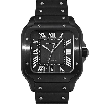 カルティエ サントス ドゥ カルティエ LM WSSA0039 ブラック メンズ 時計 【中古】【wristwatch】