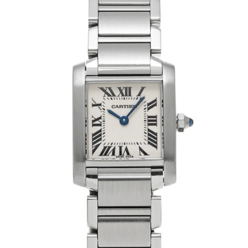 カルティエ タンクフランセーズ SM　 W51008Q3 シルバー レディース 時計 【中古】【wristwatch】