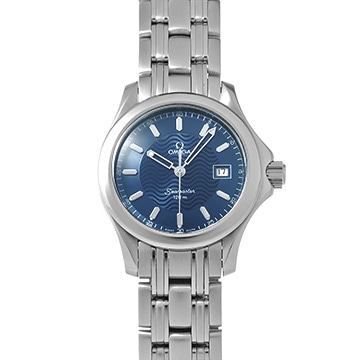 オメガ シーマスター 120 クォーツ 2571.81 ブルー レディース 時計 【中古】【wristwatch】