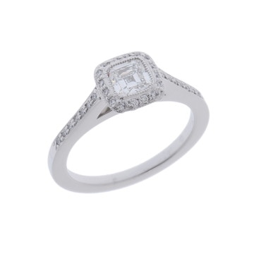 ティファニー レガシー ハーフエタニティ リング 0.45ct シルバー Pt950プラチナ レディース ジュエリー 【中古】【jewelry】