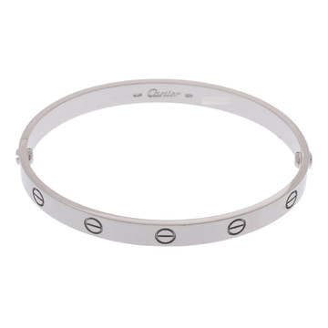 カルティエ ラブブレスレット #19 旧型 シルバー K18ホワイトゴールド WG レディース ジュエリー 【中古】【jewelry】