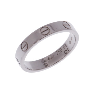 カルティエ ミニラブリング #53 シルバー B4049653 K18ホワイトゴールド WG ユニセックス ジュエリー 【中古】【jewelry】