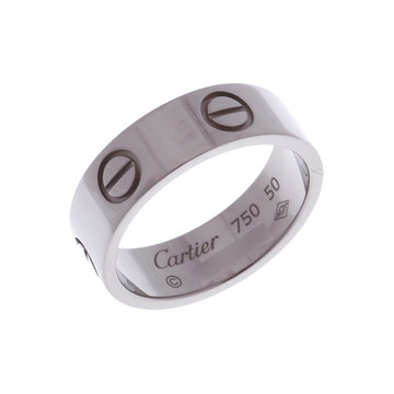 カルティエ ラブリング #50 シルバー K18ホワイトゴールド WG レディース ジュエリー 【中古】【jewelry】