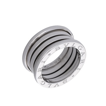 ブルガリ B-ZERO1 リング #51 シルバー K18ホワイトゴールド WG レディース ジュエリー 【中古】【jewelry】