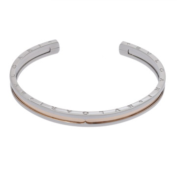 ブルガリ B.ZERO1 バングル #sm ゴールド スティール/K18ピンクゴールド PG レディース ジュエリー 【中古】【jewelry】