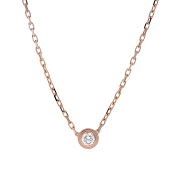 カルティエ ダムールネックレス SM　1PD ピンク K18ピンクゴールド PG レディース ジュエリー 【中古】【jewelry】