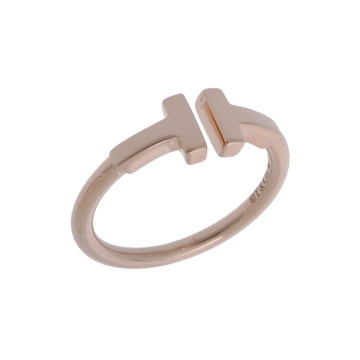 ティファニー Tワイヤーリング ゴールド K18ピンクゴールド PG レディース ジュエリー 【中古】【jewelry】