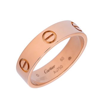 カルティエ ラブリング #60 ピンク K18ピンクゴールド PG ユニセックス ジュエリー 【中古】【jewelry】