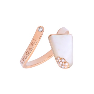 ブルガリ ジェラーティリング #54 ピンク K18ピンクゴールド PG レディース ジュエリー 【中古】【jewelry】