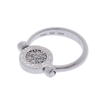 ブルガリ ブルガリブルガリ フリップ リング #52 シルバー K18ホワイトゴールド WG レディース ジュエリー 【中古】【jewelry】