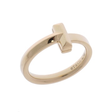 ティファニー Tワン ナロー リング ゴールド K18イエローゴールド YG レディース ジュエリー 【中古】【jewelry】