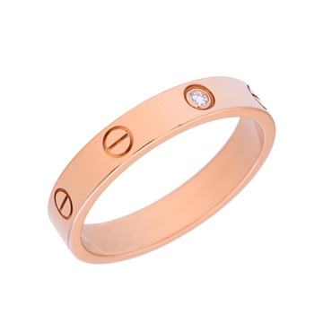 カルティエ ミニラブリング #60 1PD ピンク K18ピンクゴールド PG レディース ジュエリー 【中古】【jewelry】