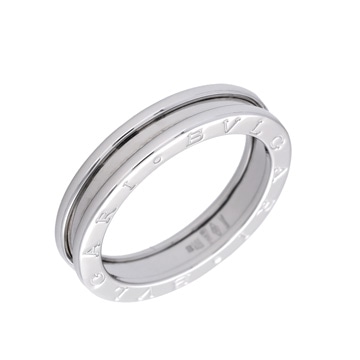 ブルガリ B-ZERO1 リング XS #59 シルバー K18ホワイトゴールド WG ユニセックス ジュエリー 【中古】【jewelry】