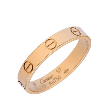カルティエ ミニラブリング #57 イエロー K18イエローゴールド YG レディース ジュエリー 【中古】【jewelry】