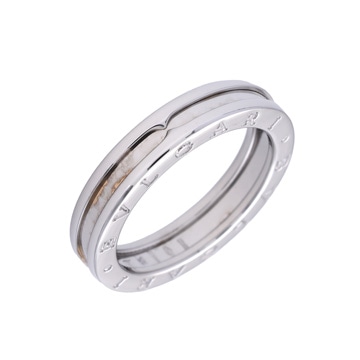 ブルガリ B-ZERO1 リング XS #59 シルバー K18ホワイトゴールド WG ユニセックス ジュエリー 【中古】【jewelry】