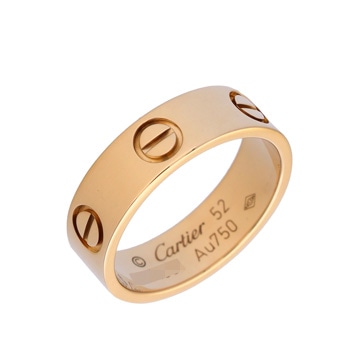 カルティエ ラブ リング #52 ゴールド K18イエローゴールド YG レディース ジュエリー 【中古】【jewelry】