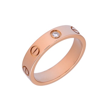 カルティエ ミニラブリング #49 1PD ピンク K18ピンクゴールド PG レディース ジュエリー 【中古】【jewelry】