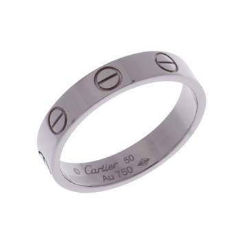 カルティエ ミニラブリング #50 シルバー K18ホワイトゴールド WG レディース ジュエリー 【中古】【jewelry】