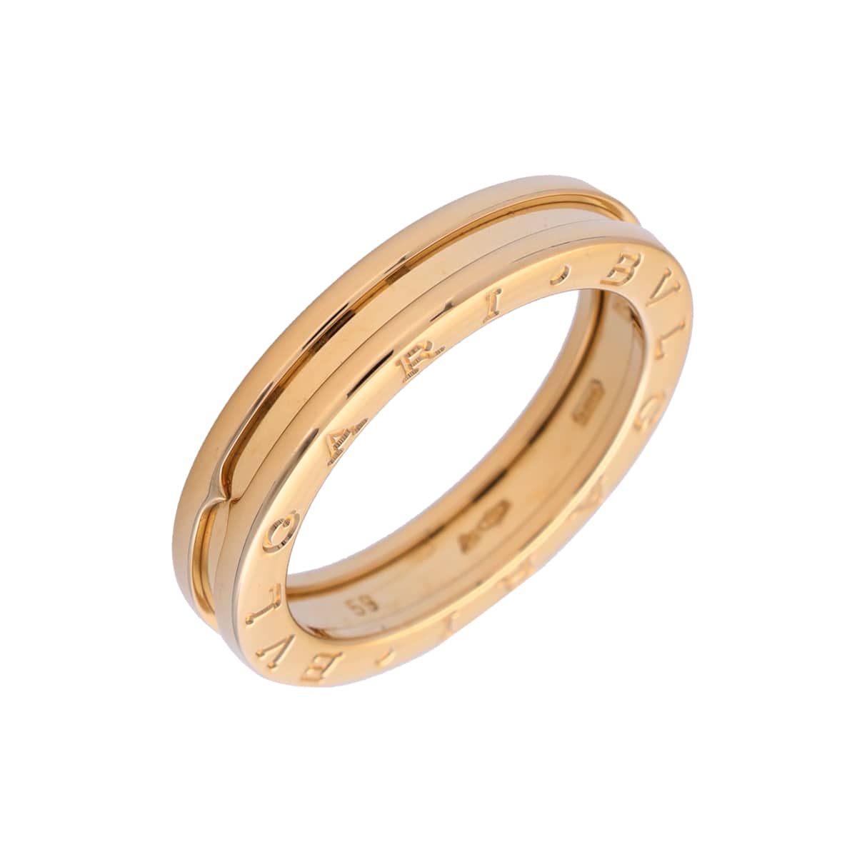 ブルガリ B.ZERO1 リング XS #59 ゴールド K18イエローゴールド YG ユニセックス ジュエリー 【中古】【jewelry】