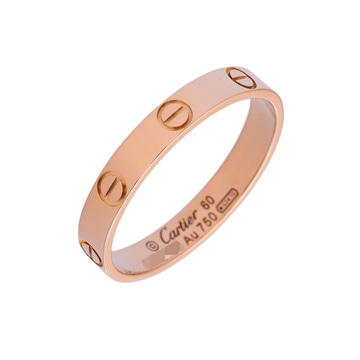 カルティエ ミニラブリング #60 ピンク K18ピンクゴールド PG レディース ジュエリー 【中古】【jewelry】