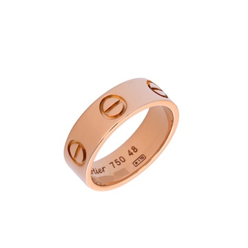 カルティエ ラブリング #48 ピンク K18ピンクゴールド PG レディース ジュエリー 【中古】【jewelry】