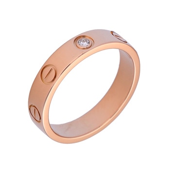 カルティエ ミニラブリング #48 1PD ピンク K18ピンクゴールド PG レディース ジュエリー 【中古】【jewelry】