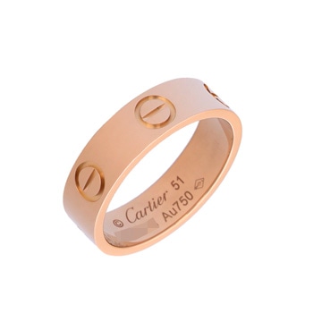 カルティエ ラブリング #51 ピンク K18ピンクゴールド PG レディース ジュエリー 【中古】【jewelry】