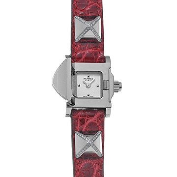 エルメス ミニ メドール ME2.131 ホワイト レディース 時計 【中古】【wristwatch】