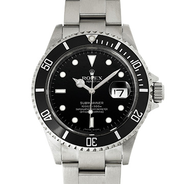 ロレックス サブマリーナ デイト 16610 ブラック メンズ 時計 【中古】【wristwatch】