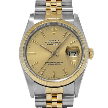 ロレックス デイトジャスト 36 16233 シャンパン メンズ 時計 【中古】【wristwatch】