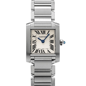カルティエ タンクフランセーズ SM　 W51008Q3 シルバー レディース 時計 【中古】【wristwatch】