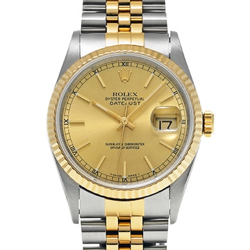 ロレックス デイトジャスト 16233 シャンパン メンズ 時計 【中古】【wristwatch】