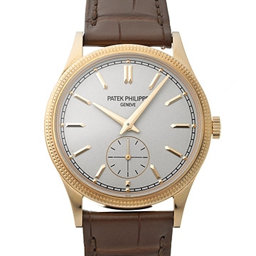 パテック フィリップ カラトラバ 6119R-001 シルバー メンズ 時計 【中古】【wristwatch】