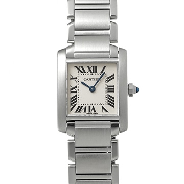 カルティエ タンクフランセーズ SM　 W51008Q3 シルバー レディース 時計 【中古】【wristwatch】