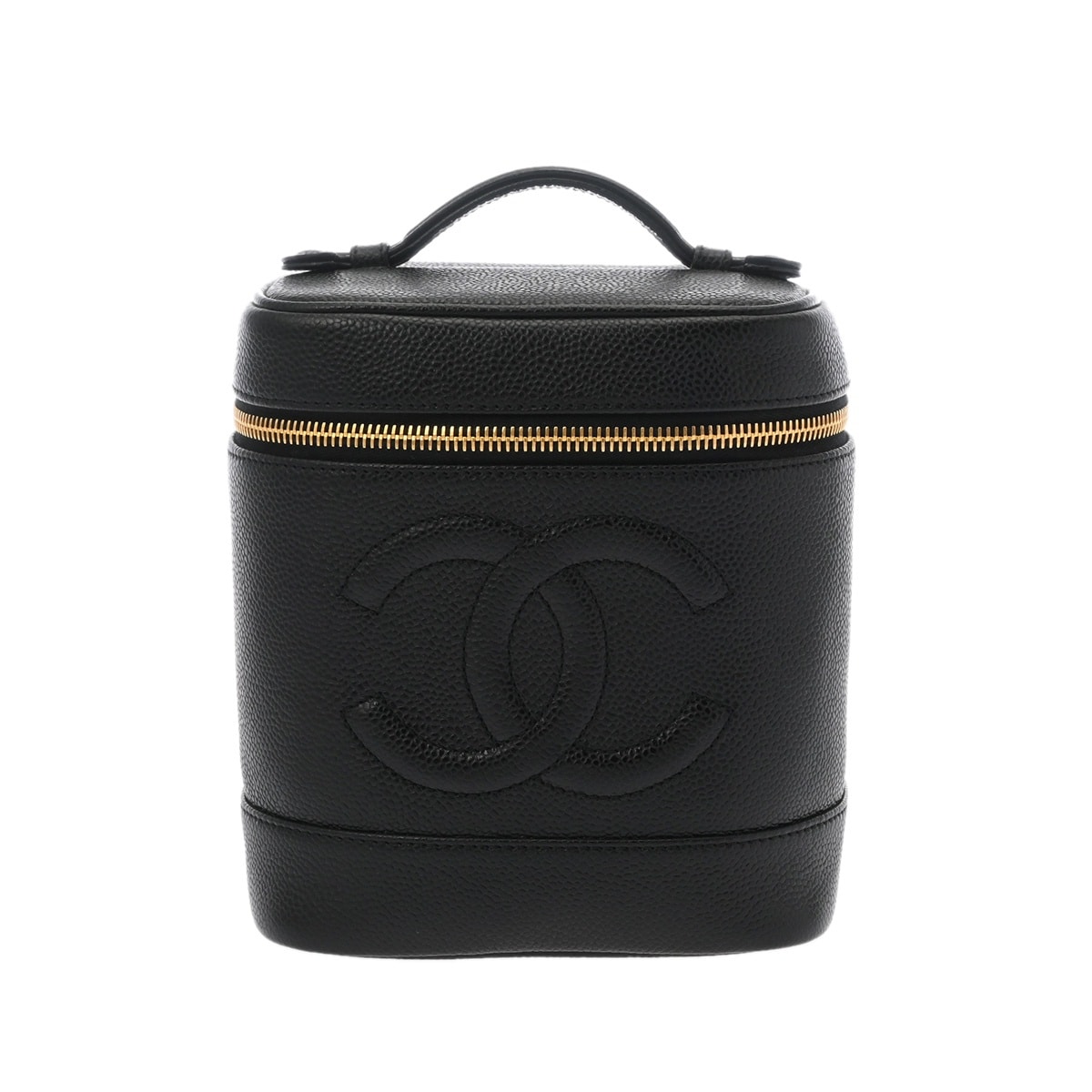 シャネル バニティ ブラック A01998 キャビアスキン レディース バッグ 【中古】【bag】