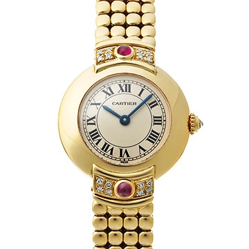 カルティエ ヴァンドーム WN1001GV アイボリー メンズ 時計 【中古】【wristwatch】
