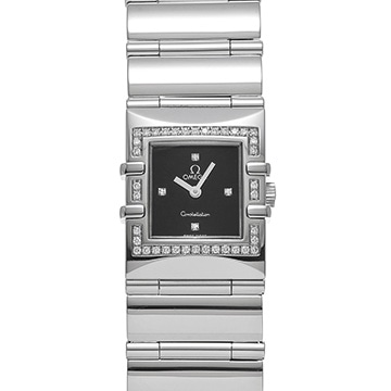 オメガ コンステレーション カレ クアドラ 1528.46 ブラック/ダイヤモンド レディース 時計 【中古】【wristwatch】
