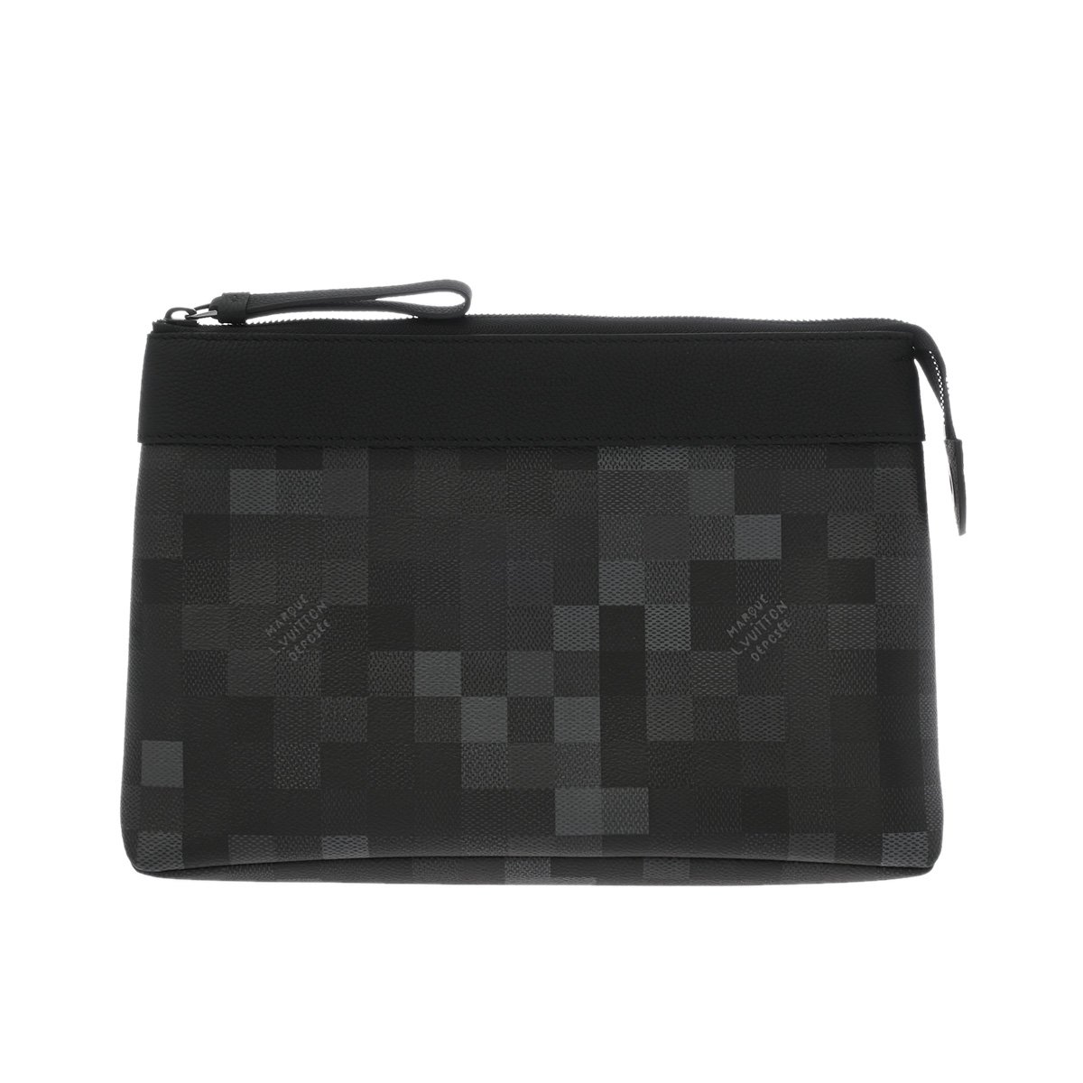 ルイ ヴィトン ポシェット ヴォワヤージュ  ブラック M14926 ダモフラージュ メンズ バッグ 【中古】【bag】
