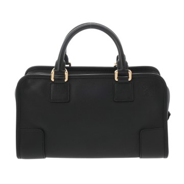 ロエベ アマソナ 28 2WAY ブラック 352.30.N03 ナッパレザー レディース バッグ 【中古】【bag】