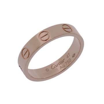 カルティエ ミニラブリング #47 ゴールド CRB4085247 K18ピンクゴールド PG レディース ジュエリー 【中古】【jewelry】