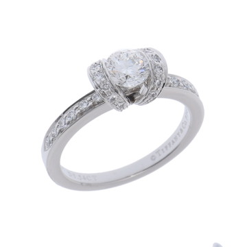 ティファニー リボン ソリティアリング 0.54ct シルバー Pt950プラチナ レディース ジュエリー 【中古】【jewelry】
