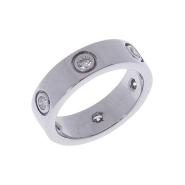 カルティエ ラブリング #50 6PD シルバー B4026050 K18ホワイトゴールド WG レディース ジュエリー 【中古】【jewelry】