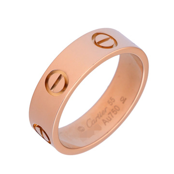 カルティエ ラブリング #55 ピンク K18ピンクゴールド PG ユニセックス ジュエリー 【中古】【jewelry】